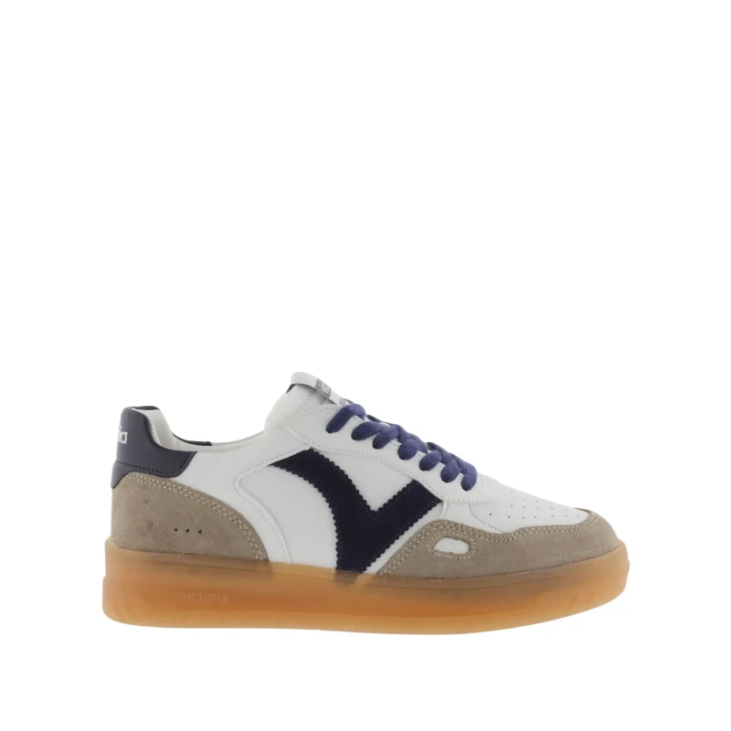 Image of Victoria Leather and suede effect sneakers Victoria Seul Bleu Unisex 45