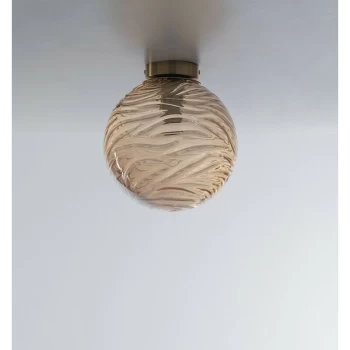 Image of Fan Europe Lighting - Fan Europe Luce_Ambiente_Design - Globe Flush Ceiling Light, Champagne, E27