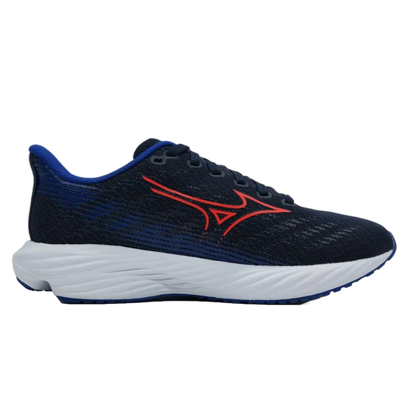 Image of Mizuno Mizuno Enerzy Rider Junior Peacoat/mizuno Ignition Red/reflex Blue - Blue / Standard / 2