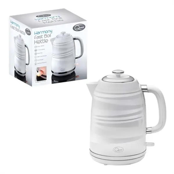 Image of Quest Harmony 1.7L Fast Boil Kettle - White 37899
