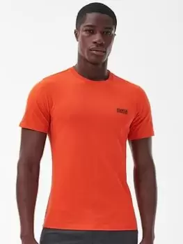 Image of Barbour International Small Logo T-Shirt - Orange, Size S, Men