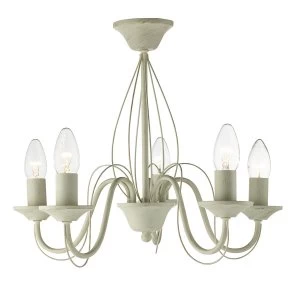 Image of Searchlight Lighting Collection Ella 5-Light Semi-Flush Ceiling Light