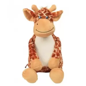 Image of Mumbles Zippie Giraffe Soft Toy (One Size) (Brown)