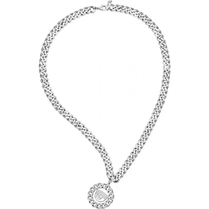 Image of Chiara Ferragni Womens J19AUW38 Necklace in Silver Silver Female One Size