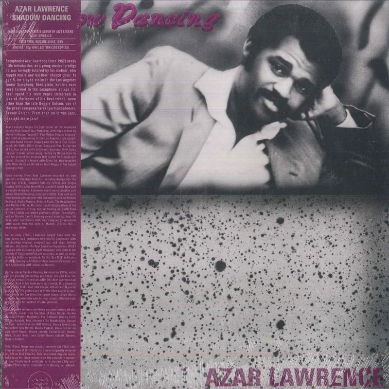 Image of RecordCityJP LP Record AZAR LAWRENCE - Shadow Dancing TWM76 Tidal Waves Mus 2022 US Soul/Funk