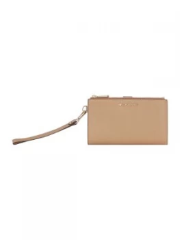 Image of Michael Kors Wristlet double zip wristlet purse Dark Brown