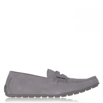 Image of Calvin Klein Ivan Calf Suede Loafer Mens - Toffee