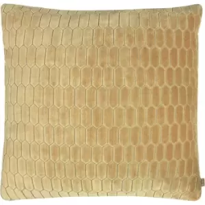 Image of Kai Rialta Geometric Cushion Cover (One Size) (Ochre Yellow)