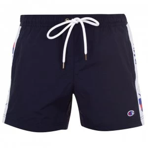 Image of Champion Tape Swim Shorts - Navy