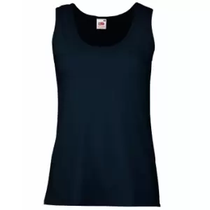 Image of Fruit Of The Loom Ladies/Womens Lady-Fit Valueweight Vest (L) (Deep Navy)