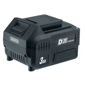 Image of Draper 20V D20 Lithium Ion Battery - 3.0AH