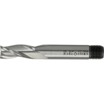 Image of 20.00MM HSS-Co 8% 3 Flute Threaded Shank Slot Drills - Uncoated
