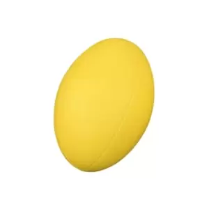 Image of Coated Foam Rugby Ball Yellow