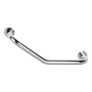 Image of Solid Brass Chrome Angled Grab Rail 435mm