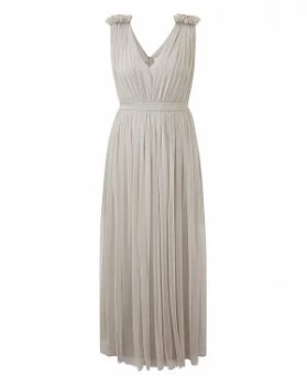 Image of Anaya V neck ribbon waist maxi dress