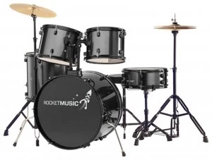 Image of Rocket 5 Piece Drum Kit Black