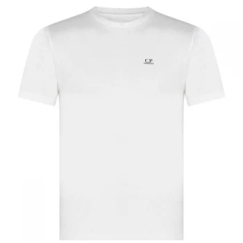 Image of CP COMPANY Short Sleeve Basic Logo T-Shirt - White 103