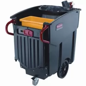 Image of Slingsby Rubbermaid Twin Bin Street Cleaning Trolley