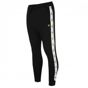 Image of Lyle and Scott Taped Jogging Bottoms - True Black 572