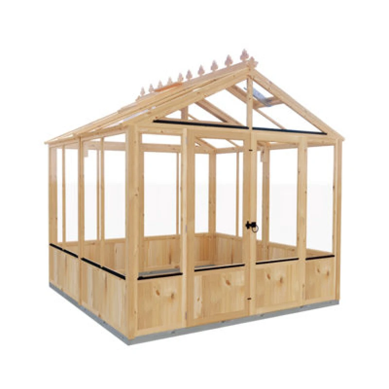 Image of Shire Holkham 8 X 12 Timber Greenhouse With Double Door