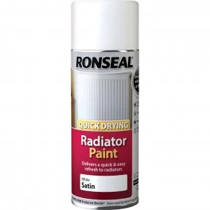 Image of Ronseal One Coat Radiator Aerosol White 400ml