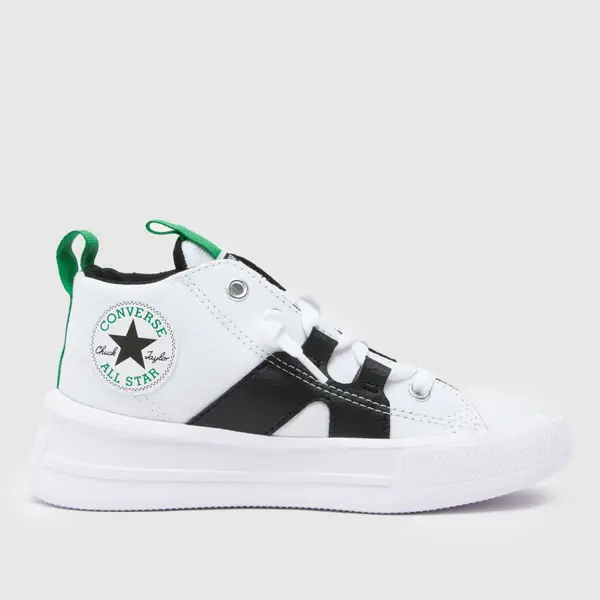 Image of Converse white multi all star ultra Boys Junior trainers White Multi UK 13 (EU 31½)