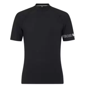 Image of Boss Bodywear Rashguard Tee Mens - Black
