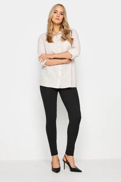Image of Long Tall Sally Tall Ponte Seam Detail Leggings Black