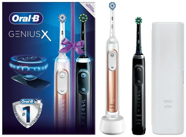 Image of Oral B Genius X Electric Toothbrush 2Pcs