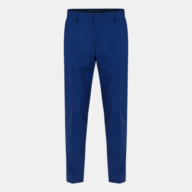 Image of Boss Mens H Genius S Straight Leg Trousers Navy male S