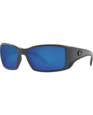 Image of Costa Del Mar Blackfin Grey Rectangular Nylon Blue Mirror Lens Unisex Sunglasses BL 98 OBMGLP BL 98 OBMGLP