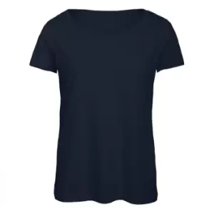 Image of B&C Womens/Ladies Favourite Cotton Triblend T-Shirt (M) (Navy Blue)