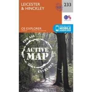 Image of Leicester and Hinckley by Ordnance Survey (Sheet map, folded, 2015)