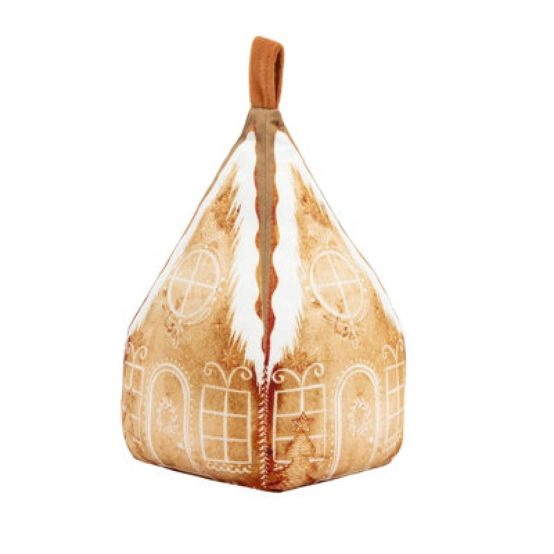 Image of Furn furn. Gretel Velvet Door Stop in Orange Orange One Size Unisex 5025532815859