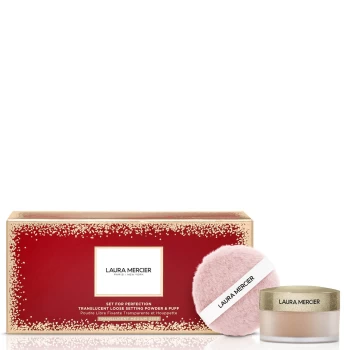 Image of Laura Mercier Set For Perfection Translucent Loose Setting Powder and Puff Set 10g- Medium Deep