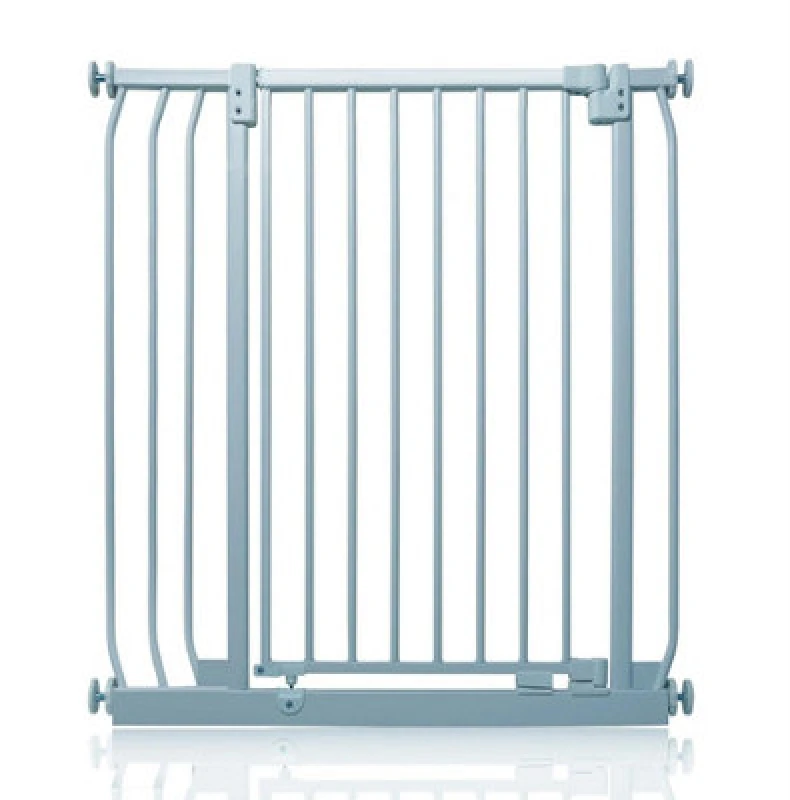 Image of Safetots Extra Tall Elite Safety Gate, 80Cm - 89Cm, Matt Grey, Extra Tall 96.8Cm In Height, Pressure Fit Stair Gate