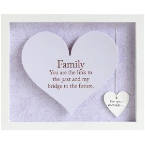 Image of Said with Sentiment Rectangular Heart Frames Family