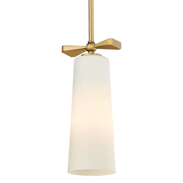 Image of Bow Slim Pendant Ceiling Light Brass, E27