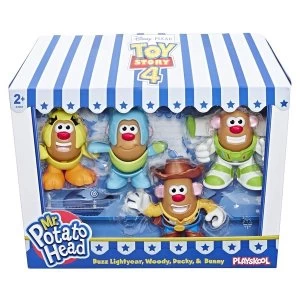 Image of Disney Pixar Toy Story Mr. Potato Head Mini 4 Pack Buzz, Woody, Ducky, Bunny Figures