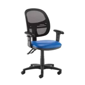 Image of Dams MTO Jota Mesh Medium Back Operators Chair with Adjustable Arms - Nero Black