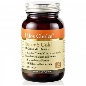 Image of Udo's Choice Super 8 Gold Microbiotics-30 Vegecaps (6+1)