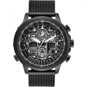 Image of Mens Citizen Navihawk AT Alarm Chronograph Radio Controlled Eco-Drive Watch