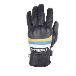 Image of Helstons Mora Air Summer Leather Blue Beige White Gloves T11