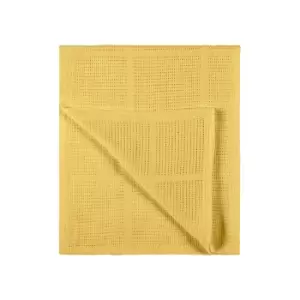 Image of Ickle Bubba Ochre Cellular Blanket