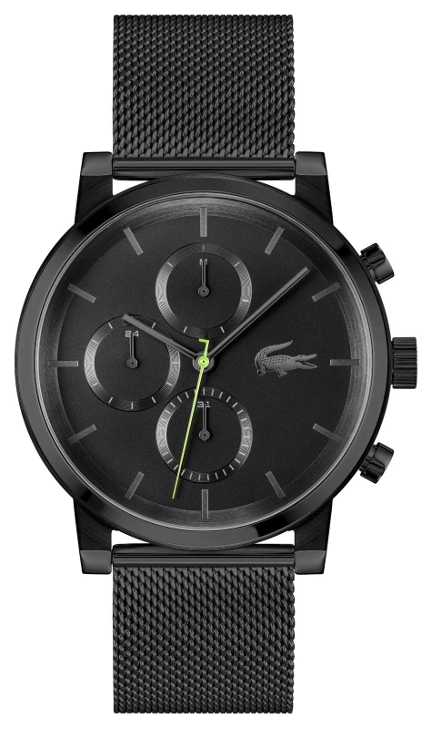 Image of Lacoste 2011411 Mens Replay (43mm) Black Dial / Black PVD Watch