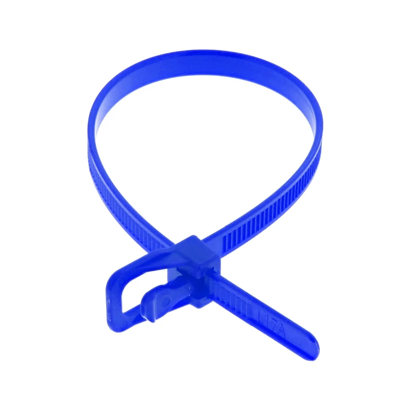 Image of Cablenet Cablenet EVT-S12BL-TA cable tie Releasable cable tie Nylon Blue 100 pc(s) EVT-S12BL-TA