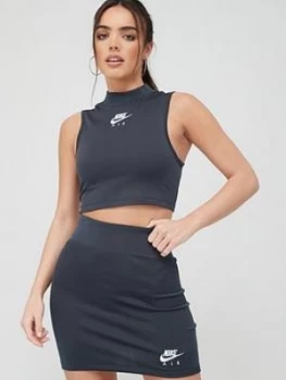 Image of Nike Air Nsw Rib Tank Top - Black
