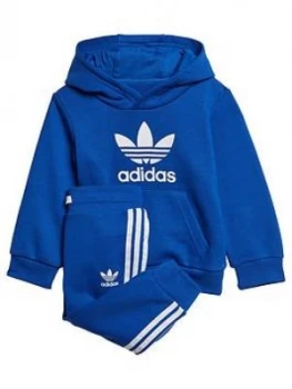 Image of Boys, adidas Originals Infant Trefoil Jog Set - Blue, Size 3-6 Months
