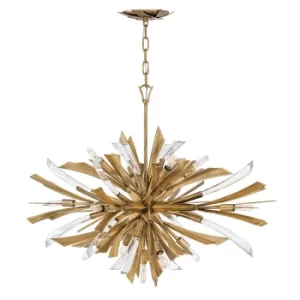 Image of Hinkley Fredrick Ramond Vida 13 Light Wide Pendant Burnished Gold