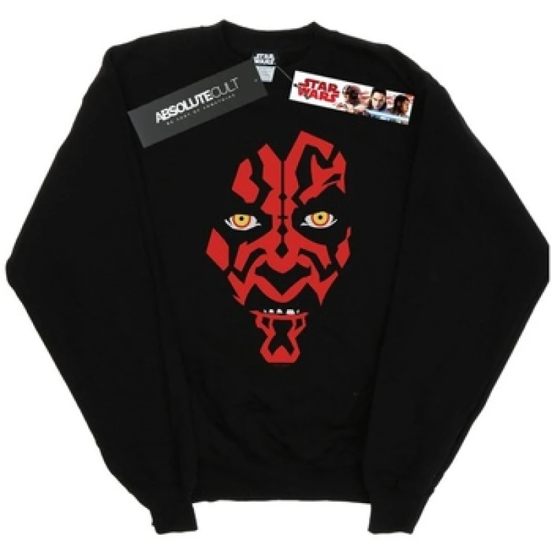 Image of Star Wars Darth Maul Face Sweatshirt Black female